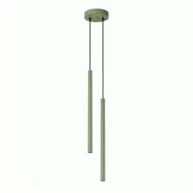   LED függesztett mennyezeti lámpatest 2x G9 zsályazöld modern hengeres Pastelo Ocean Green SL.2134 Sollux