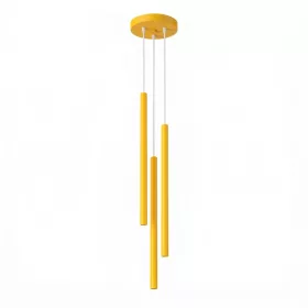   LED függesztett mennyezeti lámpatest 3x G9 sárga modern hengeres Pastelo Ocean Green SL.2139 Sollux