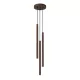 LED függesztett mennyezeti lámpatest 3x G9 barna modern hengeres Pastelo Ocean Green SL.2147 Sollux