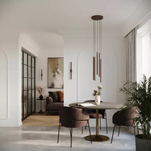 LED függesztett mennyezeti lámpatest 3x G9 barna modern hengeres Pastelo Ocean Green SL.2147 Sollux