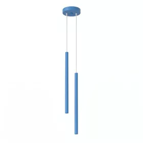   LED függesztett mennyezeti lámpatest 2x G9 világoskék modern hengeres Pastelo Ocean Green SL.2150 Sollux