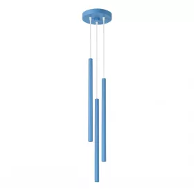   LED függesztett mennyezeti lámpatest 3x G9 világoskék modern hengeres Pastelo Ocean Green SL.2151 Sollux