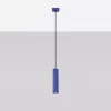 LED függesztett mennyezeti lámpatest GU10 ultramarinkék minimalista kialakítású hengeres bordázott Deep Space SL.2311 Sollux