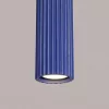 LED függesztett mennyezeti lámpatest GU10 ultramarinkék minimalista kialakítású hengeres bordázott Deep Space SL.2311 Sollux