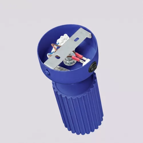 LED fali spotlámpa GU10 ultramarinkék minimalista kialakítású hengeres bordázott Deep Space SL.2319 Sollux