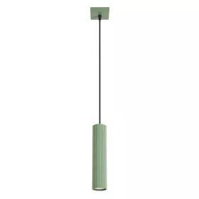   LED függesztett mennyezeti lámpatest GU10 zsályazöld minimalista kialakítású hengeres bordázott Deep Space SL.2333 Sollux