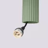 LED függesztett mennyezeti lámpatest GU10 zsályazöld minimalista kialakítású hengeres bordázott Deep Space SL.2333 Sollux