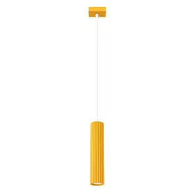   LED függesztett mennyezeti lámpatest GU10 sárga minimalista kialakítású hengeres bordázott Deep Space SL.2334 Sollux