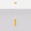 LED függesztett mennyezeti lámpatest GU10 sárga minimalista kialakítású hengeres bordázott Deep Space SL.2334 Sollux