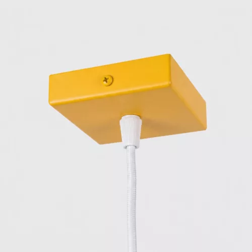 LED függesztett mennyezeti lámpatest GU10 sárga minimalista kialakítású hengeres bordázott Deep Space SL.2334 Sollux