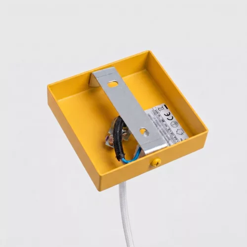 LED függesztett mennyezeti lámpatest GU10 sárga minimalista kialakítású hengeres bordázott Deep Space SL.2334 Sollux