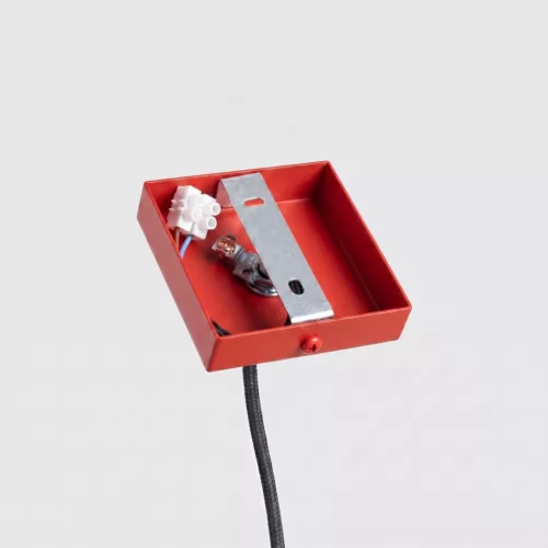 LED függesztett mennyezeti lámpatest GU10 piros minimalista kialakítású hengeres bordázott Deep Space SL.2335 Sollux