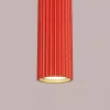 LED függesztett mennyezeti lámpatest GU10 piros minimalista kialakítású hengeres bordázott Deep Space SL.2335 Sollux
