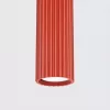 LED függesztett mennyezeti lámpatest GU10 piros minimalista kialakítású hengeres bordázott Deep Space SL.2335 Sollux