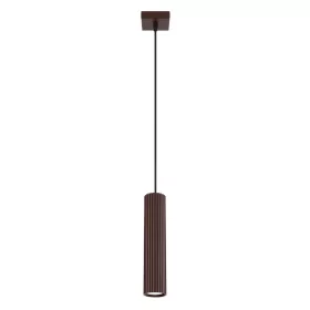  LED függesztett mennyezeti lámpatest GU10 barna minimalista kialakítású hengeres bordázott Deep Space SL.2336 Sollux
