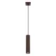 LED függesztett mennyezeti lámpatest GU10 barna minimalista kialakítású hengeres bordázott Deep Space SL.2336 Sollux