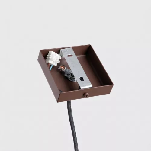 LED függesztett mennyezeti lámpatest GU10 barna minimalista kialakítású hengeres bordázott Deep Space SL.2336 Sollux