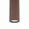 LED függesztett mennyezeti lámpatest GU10 barna minimalista kialakítású hengeres bordázott Deep Space SL.2336 Sollux
