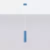 LED függesztett mennyezeti lámpatest GU10 világoskék minimalista kialakítású hengeres bordázott Deep Space SL.2337 Sollux
