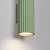LED fali spotlámpa 2x GU10 zsályazöld minimalista kialakítású hengeres bordázott Deep Space SL.2344 Sollux