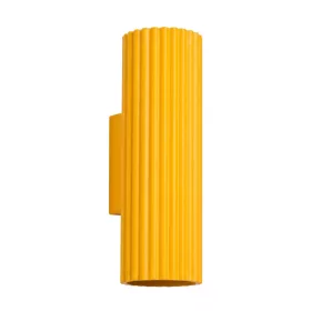   LED fali spotlámpa 2x GU10 sárga minimalista kialakítású hengeres bordázott Deep Space SL.2345 Sollux