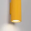 LED fali spotlámpa 2x GU10 sárga minimalista kialakítású hengeres bordázott Deep Space SL.2345 Sollux