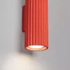 LED fali spotlámpa 2x GU10 piros minimalista kialakítású hengeres bordázott Deep Space SL.2346 Sollux