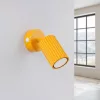 LED fali spotlámpa GU10 sárga minimalista kialakítású hengeres bordázott Deep Space SL.2356 Sollux