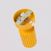 LED fali spotlámpa GU10 sárga minimalista kialakítású hengeres bordázott Deep Space SL.2356 Sollux