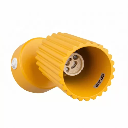 LED fali spotlámpa GU10 sárga minimalista kialakítású hengeres bordázott Deep Space SL.2356 Sollux