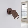 LED fali spotlámpa GU10 barna minimalista kialakítású hengeres bordázott Deep Space SL.2370 Sollux