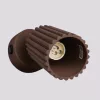 LED fali spotlámpa GU10 barna minimalista kialakítású hengeres bordázott Deep Space SL.2370 Sollux