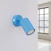 LED fali spotlámpa GU10 világoskék minimalista kialakítású hengeres bordázott Deep Space SL.2377 Sollux