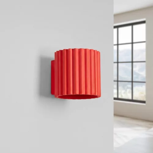 LED fali spotlámpa G9 piros minimalista kialakítású hengeres Aura Deep Space SL.2420 Sollux