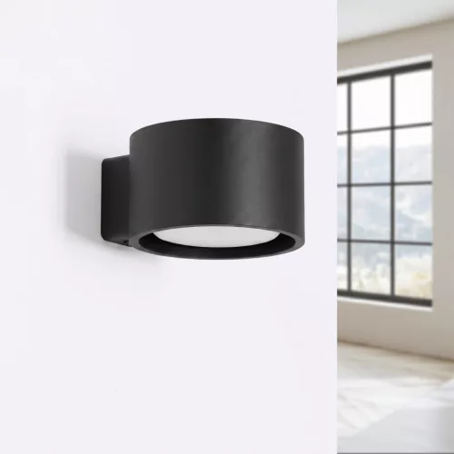 LED fali spotlámpa Gx53 fekete minimalista kialakítású Modo Deep Space SL.2437 Sollux