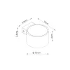 LED fali spotlámpa Gx53 zsályazöld minimalista kialakítású Modo Deep Space SL.2469 Sollux