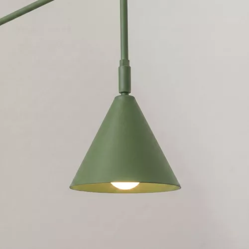LED fali spotlámpa E14 olívazöld modern Nox Crimson SL.2495 Sollux