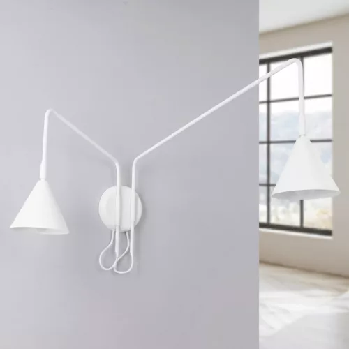 LED fali spotlámpa 2x E14 fehér modern Nox Crimson SL.2506 Sollux