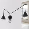 LED fali spotlámpa 2x E14 fekete modern Nox Crimson SL.2507 Sollux