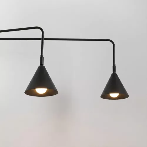 LED fali spotlámpa 2x E14 fekete modern Nox Crimson SL.2507 Sollux