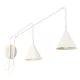LED fali spotlámpa 2x E14 bézs modern Nox Crimson SL.2509 Sollux