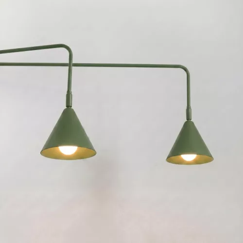 LED fali spotlámpa 2x E14 olívazöld modern Nox Crimson SL.2510 Sollux