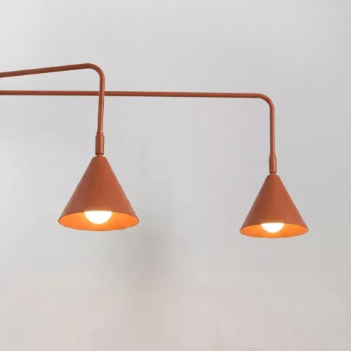 LED fali spotlámpa 2x E14 okker piros modern Nox Crimson SL.2511 Sollux