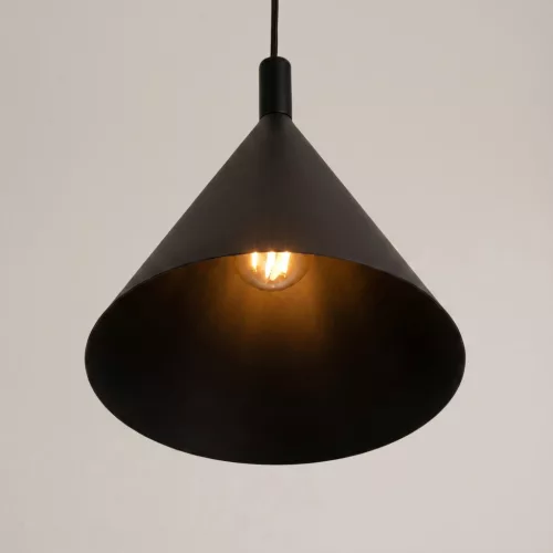 LED függesztett mennyezeti lámpatest E27 fekete modern Nox Crimson SL.2522 Sollux