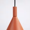 LED függesztett mennyezeti lámpatest E27 okker piros modern Nox Crimson SL.2526 Sollux