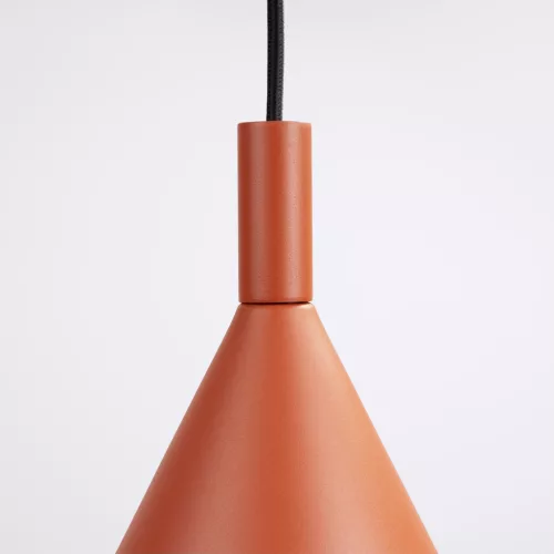 LED függesztett mennyezeti lámpatest E27 okker piros modern Nox Crimson SL.2526 Sollux