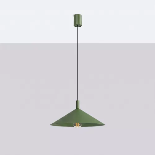LED függesztett mennyezeti lámpatest E27 olívazöld modern Nox Crimson SL.2540 Sollux