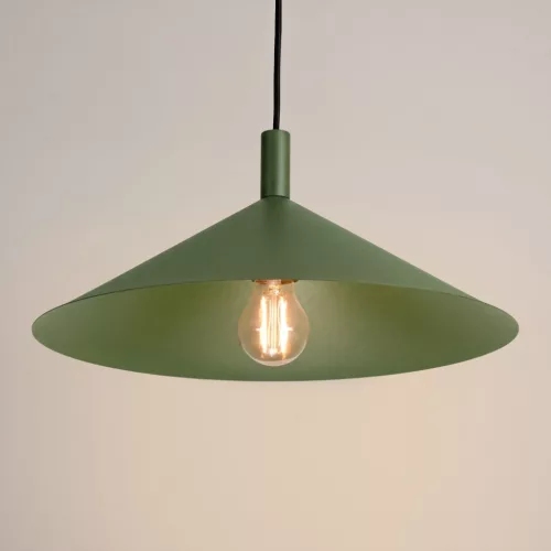 LED függesztett mennyezeti lámpatest E27 olívazöld modern Nox Crimson SL.2540 Sollux