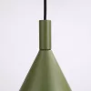 LED függesztett mennyezeti lámpatest E27 olívazöld modern Nox Crimson SL.2540 Sollux