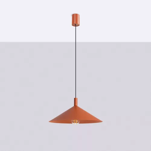LED függesztett mennyezeti lámpatest E27 okker piros modern Nox Crimson SL.2541 Sollux